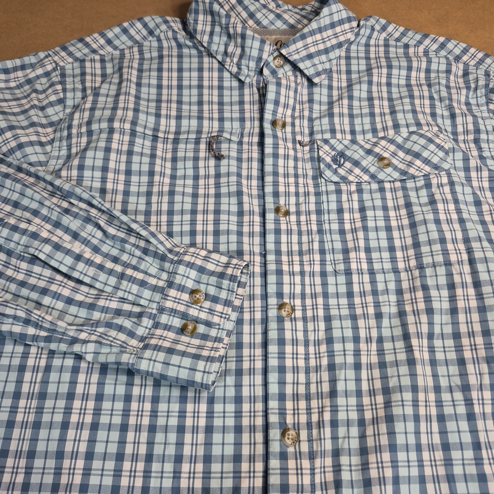 Duck Camp Blue Plaid Button-Down Shirt 2518/546